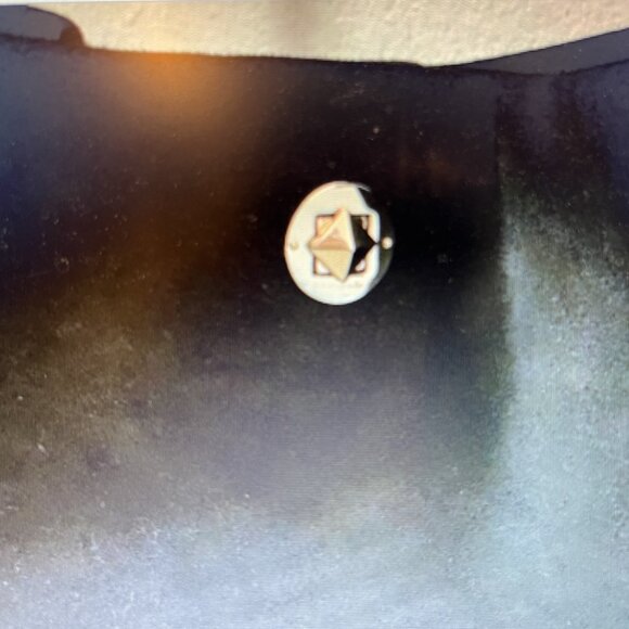 KATE SPADE "Willa" Satchel Hobo Bag - Black - Stardust Suede - Picture 5 of 7